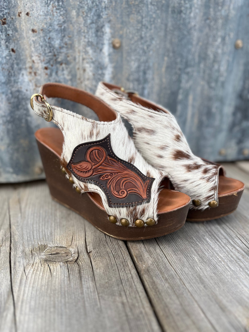 Ready to Ship - Used Cowhide Wedge